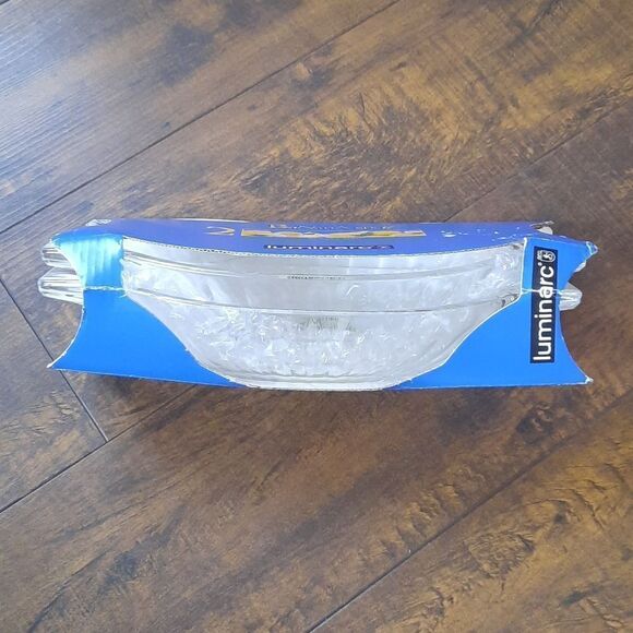 Brand New 2 Piece‎ Luminarc Made In France Clear Glass Banana Split Dishes - Picture 5 of 10